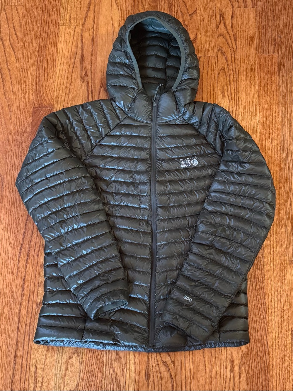 Mountain Hardwear Men’s Green Ghost Whisperer Hooded Down Performance Jacket